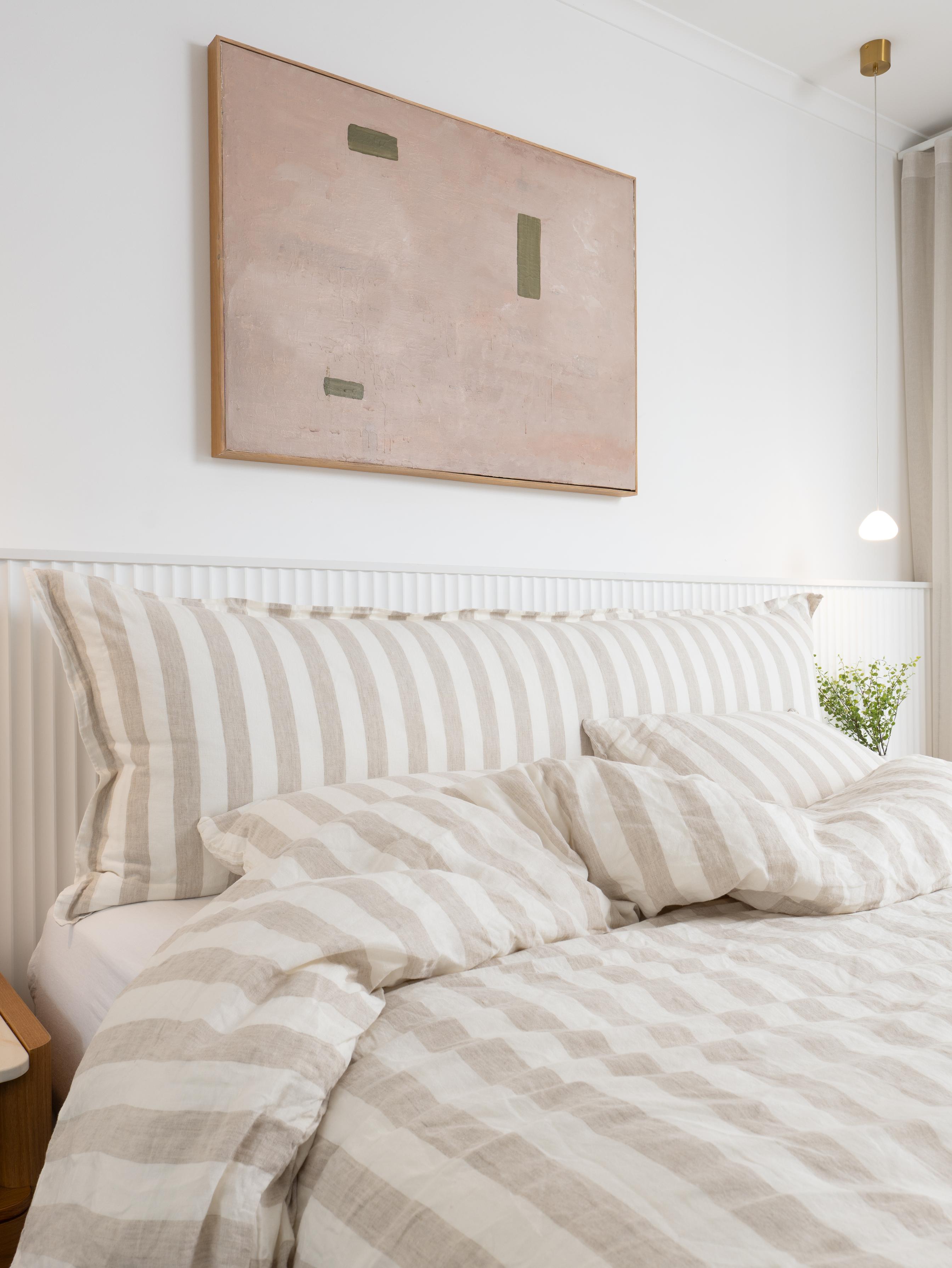 Oat Stripe Bedhead Cushion