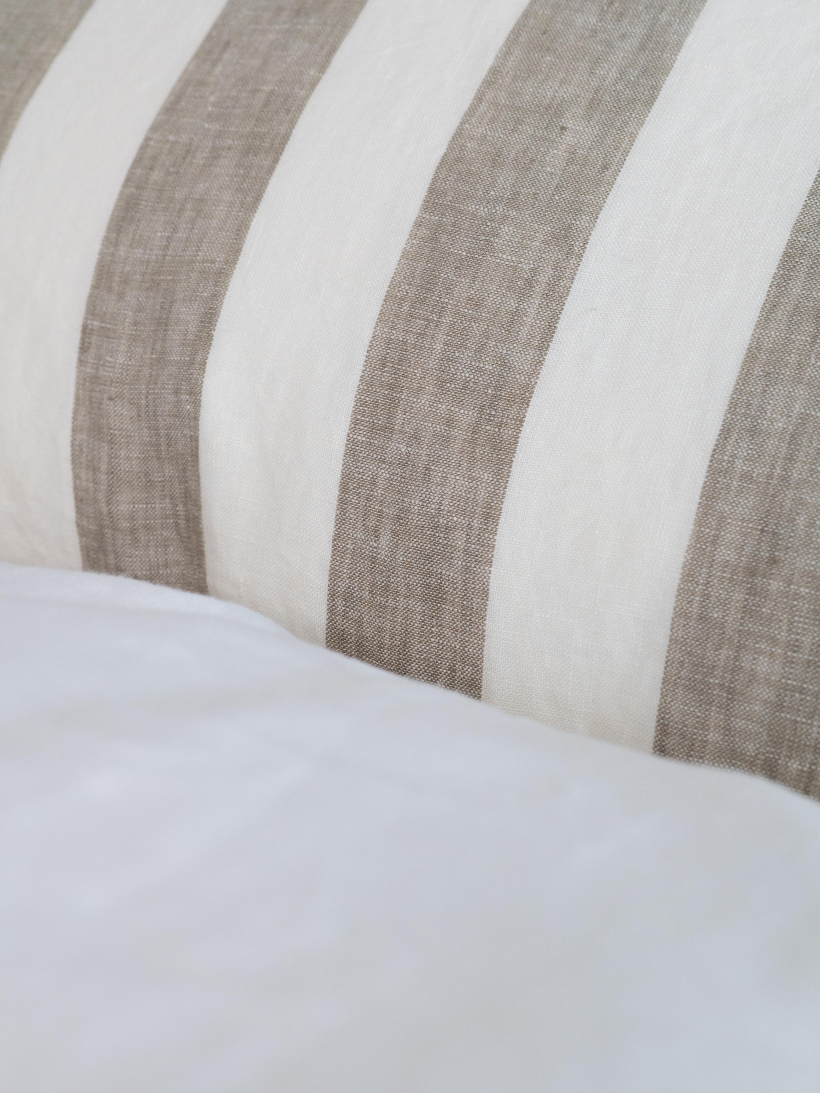 Sage Stripe Bedhead Cushion