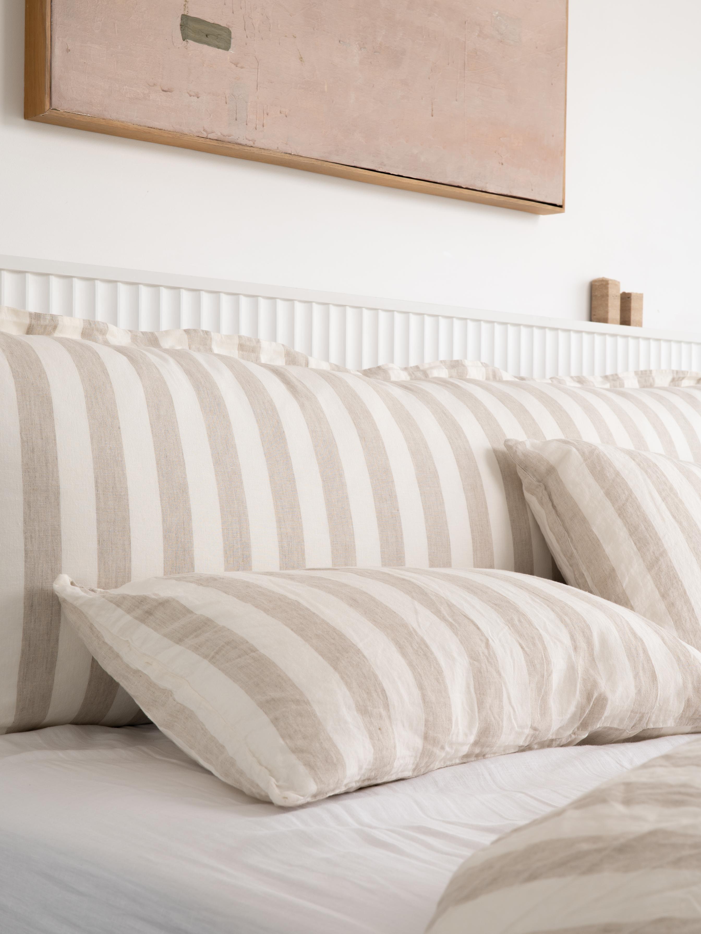 Oat Stripe Bedhead Cushion