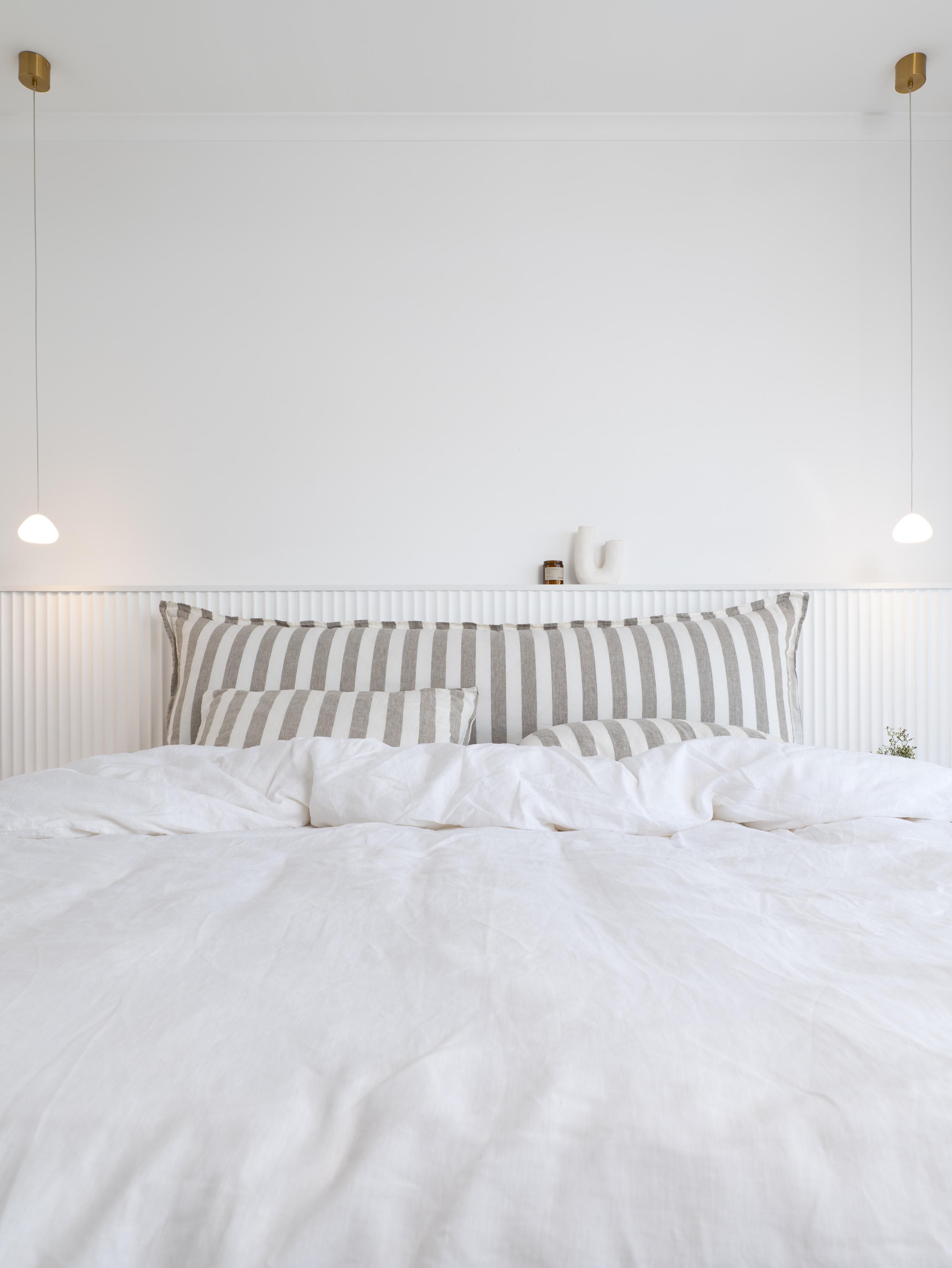Sage Stripe Bedhead Cushion