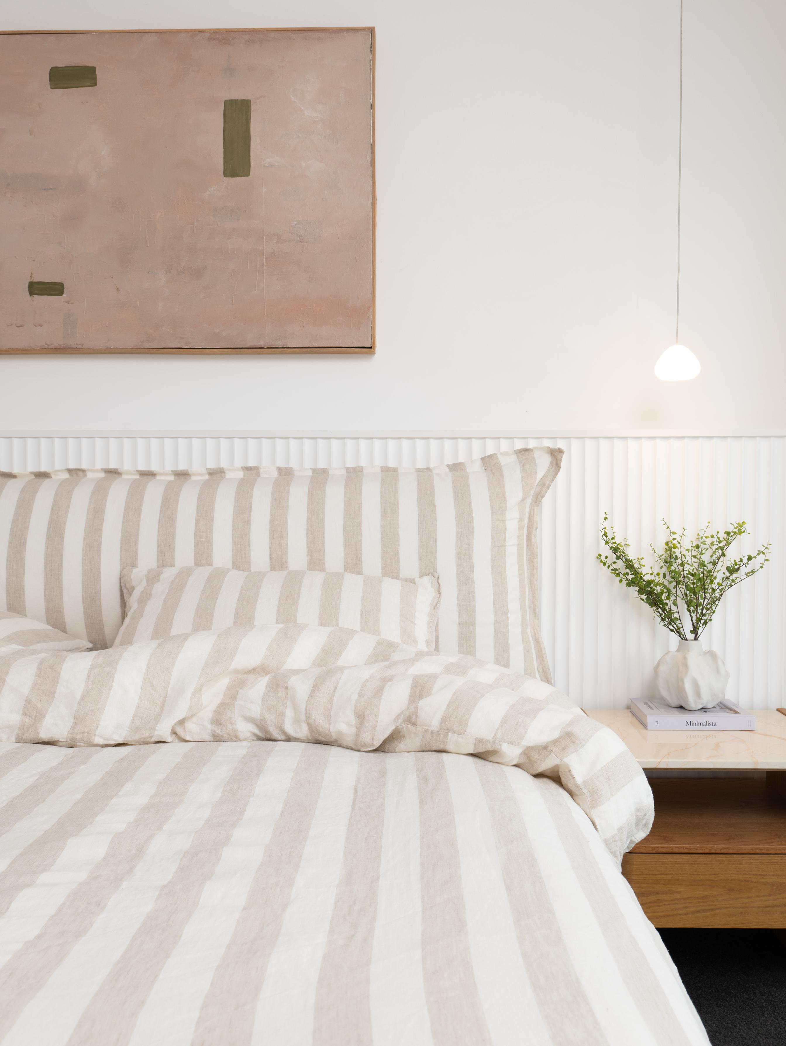Oat Stripe Bedhead Cushion