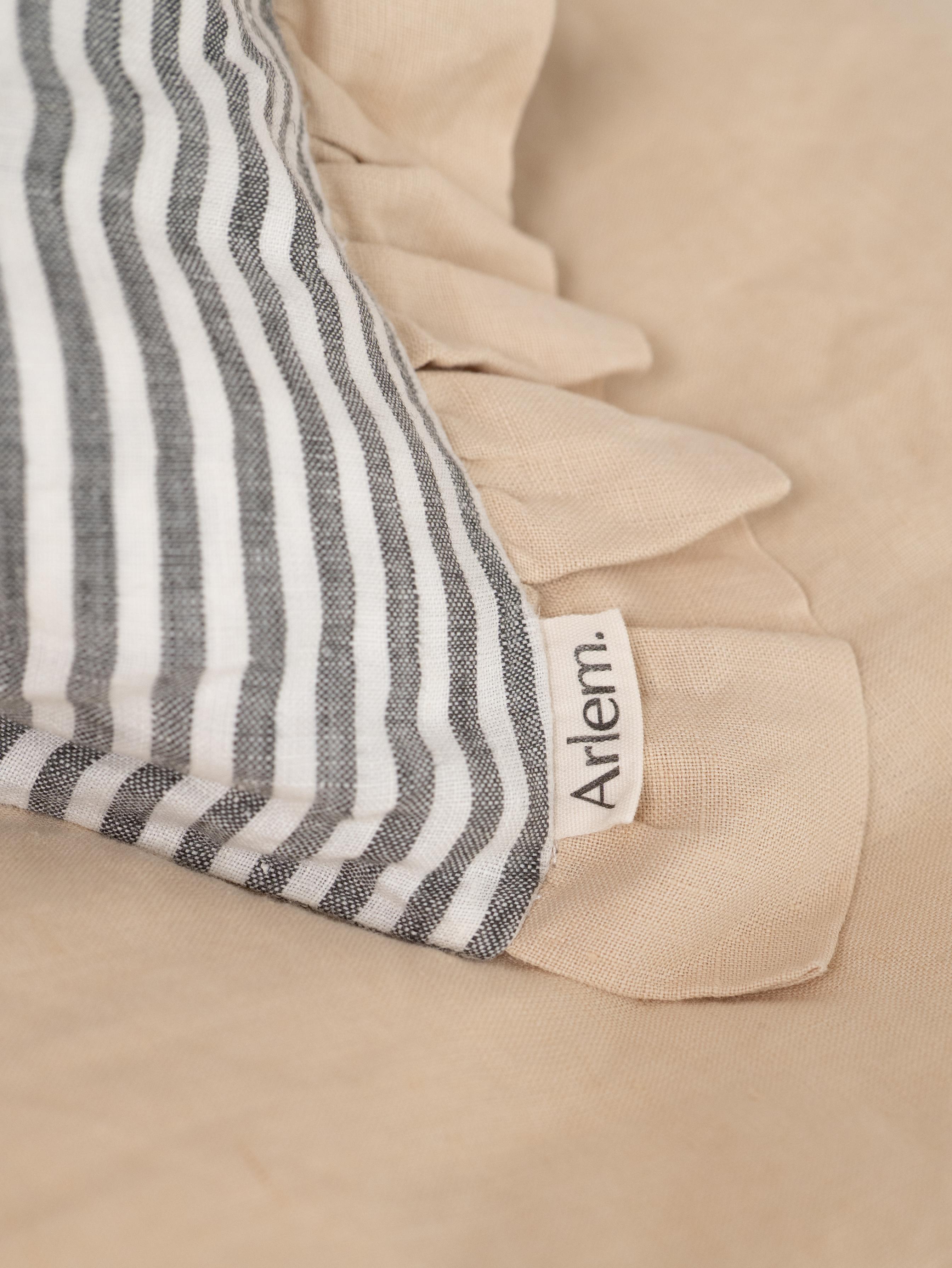 French Ticking Bedhead Cushion